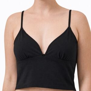 Skims Fits Everybody Picot Cami Tank Top Onyx Black XSmall NWOT